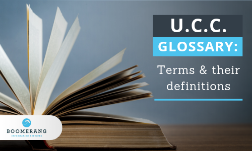 U.C.C. Glossary